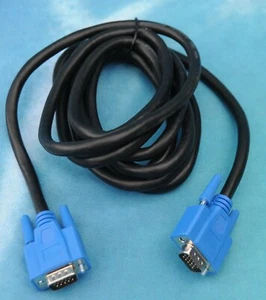 VGA SVGA High End Computer Monitor Kabel 3m schwarz 15 Pins - Bild 1 von 4