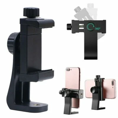 Universal Smartphone Tripod Adapter Cell Phone Holder Mount Adapter Adjustable ∂ - Image 1 of 4