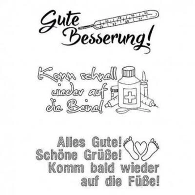 EFCO CREATIVE GMBH Stempel Clear, "Gute Besserung", A7