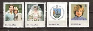 ST. HELENA # 372-5 MNH PRINCESS DIANA 21ST BIRTHDAY (1) - Picture 1 of 1