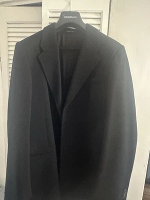 GIORGIO ARMANI® Sean Line Wool Overcoat Size 54 - Image 1 of 3