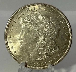 1921-P SÓLIDO + GEMA BU MS DÓLAR DE PLATA MORGAN DE COLECCIÓN PATRIMONIAL - Imagen 1 de 7