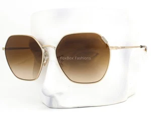 Coach Sunglasses HC 7132 900574 Shiny Light Gold Brown Gradient with Case - Picture 1 of 9