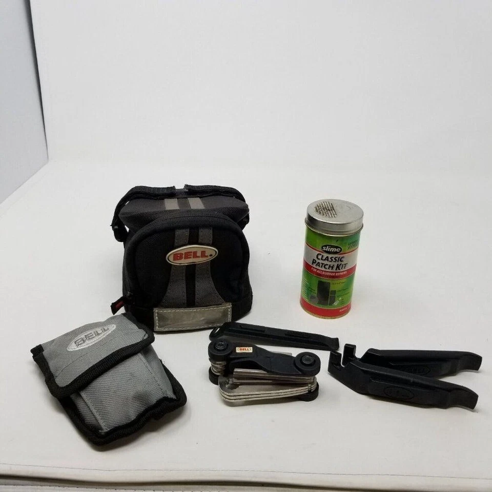 Kit de herramientas de reparación de bicicletas compactas Bell Emergency con estuche de transporte + extras Foto 1 de 4