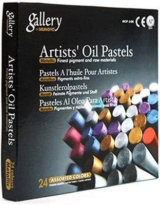 Gallery Artists' Oil Pastels - 24 Metallic Colors - image 1 of 3