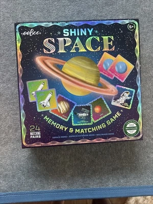 Shiny Space Memory Game 24-Pair Matching Tiles Boost Recognition Ages 5+ - Image 1 of 2