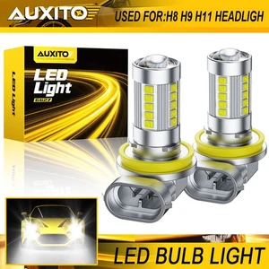 2-20x AUXITO H11 H8 LED Combo Headlight Bulbs High Low Beam Kit Extremely White - Foto 1 di 25