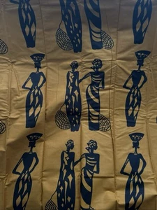 African Print 4 Yds X 44 Inches NEW! One Piece - Picture 1 of 1
