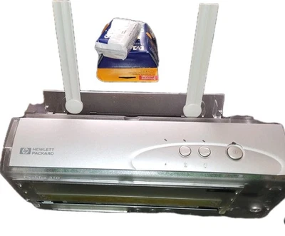 HP DeskJet 350 Portable Printer C2697A – Powers On + Power Cord + New Ink + CD - Image 1 of 4