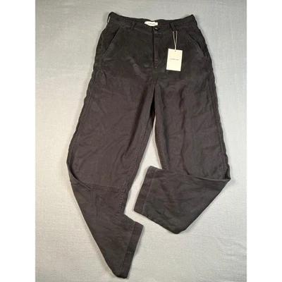 Everlane Women's Grey Cotton Blend Wide Leg Pants Size 6 - Image 1 of 4