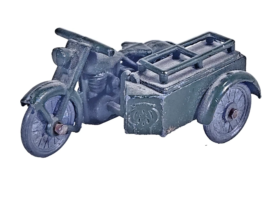 De colección Lesney Matchbox Triumph Motocicleta Y Sidecar Diecast Modelo Color Verde Foto 1 de 4