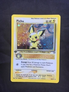 Pokemon Cards: Neo Genesis 1st Edition Rare Holo: Pichu 12/111 - Bild 1 von 11