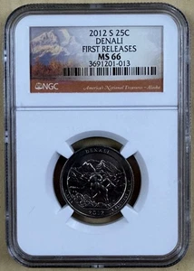2012 S Denali Quarter 25c NGC MS 66 First Releases - Picture 1 of 2