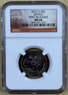 2012 S Denali Quarter 25c NGC MS 66 First Releases - Image 1 of 2