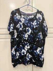 Jessica London Damen Blumendruck Baumwolle Top Größe 22/24 - Bild 1 von 5