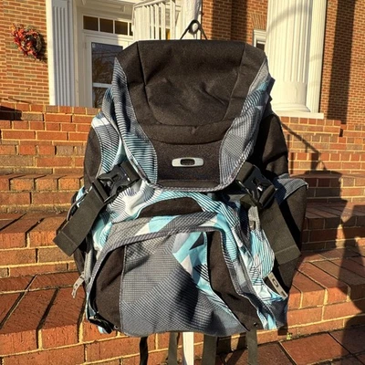 Oakley значок 2.0 рюкзак синий геометрический серфинга камуфляж Y2K Techwear Gear сумка редкая - Изображение 1 из 4