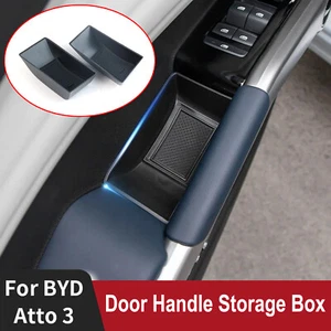 2pcs For BYD Atto 3 2022- 2024 Car Front Door Handle Storage Box Stowing Tidying - Picture 1 of 9