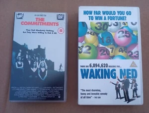 2x Irish 1990s film THE COMMITMENTS &WAKING NED big box ex-rental VHS video PAL - Picture 1 of 18