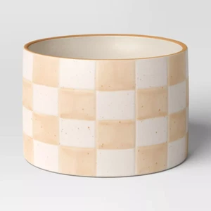 Planter Pot Checker Stoneware 5.88" - Indoor Outdoor, Threshold - Picture 1 of 11