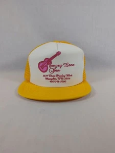 De colección Memory Lane Inn Memphis TN Malla Amarilla Camionero Snapback Sombrero - Imagen 1 de 5