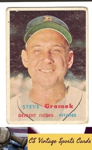 1957 Topps #258 Steve Gromek - Picture 1 of 2