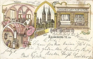 1899, Naumburg, Saale,Café Herfurth,Almrich,Grochlitz,Henne,Eulau,Halle,Großjena - Bild 1 von 2