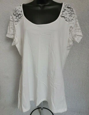 Blusa Camisa Top Ambiance Mujer Talla 3X Blanca Floral Foto 1 de 4