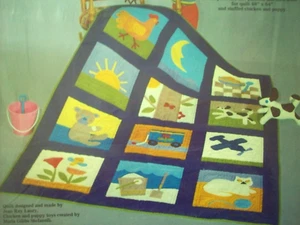 Childhood Pleasures quilt and toy chicken & puppy pattern - Picture 1 of 3