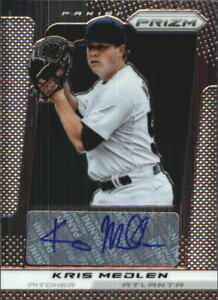 2013 Panini Prizm Autographs Atlanta Braves Baseball Card #KM Kris Medlen