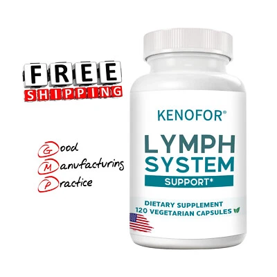 KENOFOR Lymph Detox Cleanse Capsule Meno Gonfiore Migliora la Funzione Immunitaria