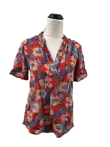 Tucker botanical fairy Floral sheer Short Sleeve Top Size XS - Bild 1 von 7