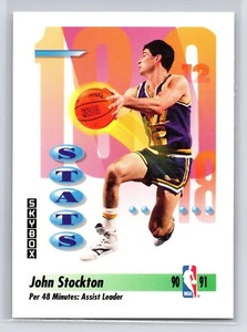 1991 Skybox John Stockton #306 Stats   Utah Jazz - Picture 1 of 2