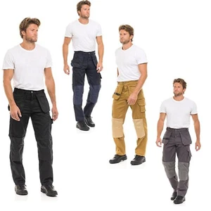 Pantalones de trabajo de carga Cordura para hombre de alta resistencia refuerzo herramientas utilitarias pantalón de bolsillo - Imagen 1 de 22