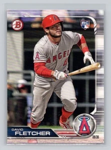 David Fletcher 2019 Bowman Baseball #49 Los Angeles Angels Rookie RC - Picture 1 of 2