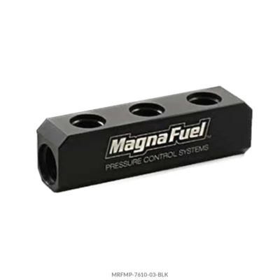 Fits 3-Port Fuel Log for Holley 12-803 Regulators MP-7610-03-Blk - Image 1 of 2