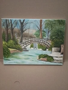 San Antonio Texas Riverwalk River Walk Ölgemälde 12x9🎨 - Bild 1 von 6