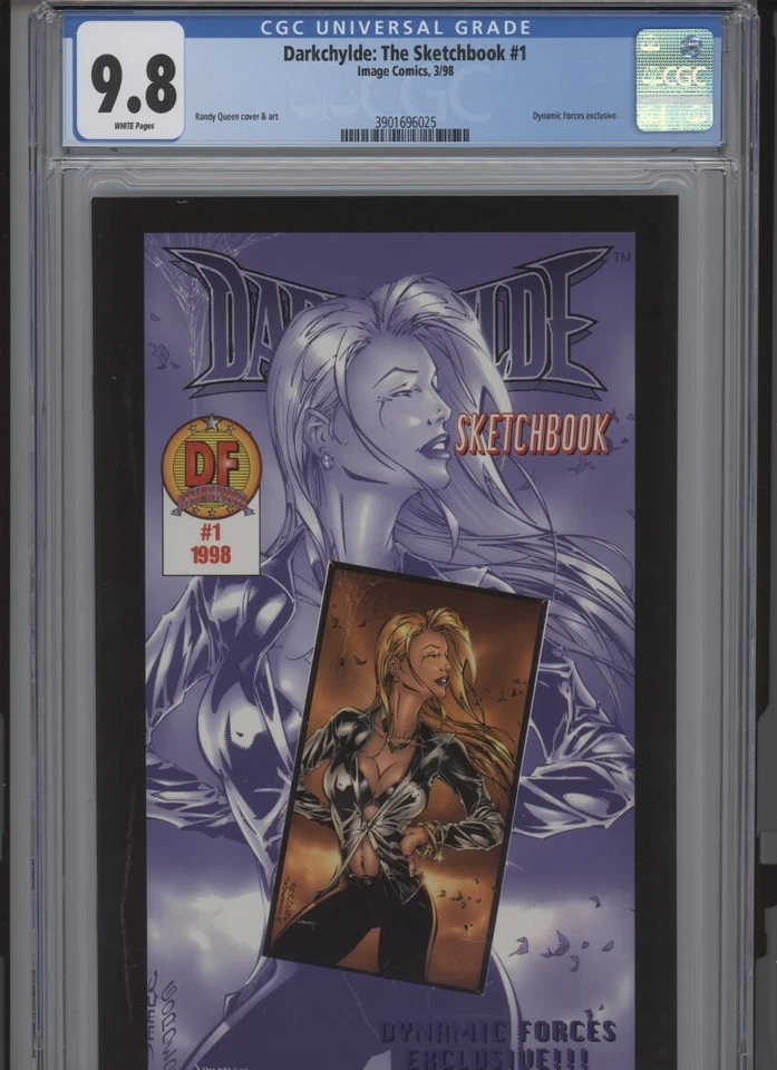 DARKCHYLDE THE SKETCHBOOK #1 MT 9.8 CGC WHITE PAGES RANDY QUEEN COVER AND ART  - Image 1 of 1
