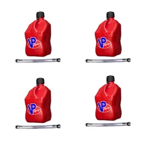 Jarra de combustible roja cuadrada de 5,5 galones VP Racing Motorsports con manguera x 4 - Imagen 1 de 1