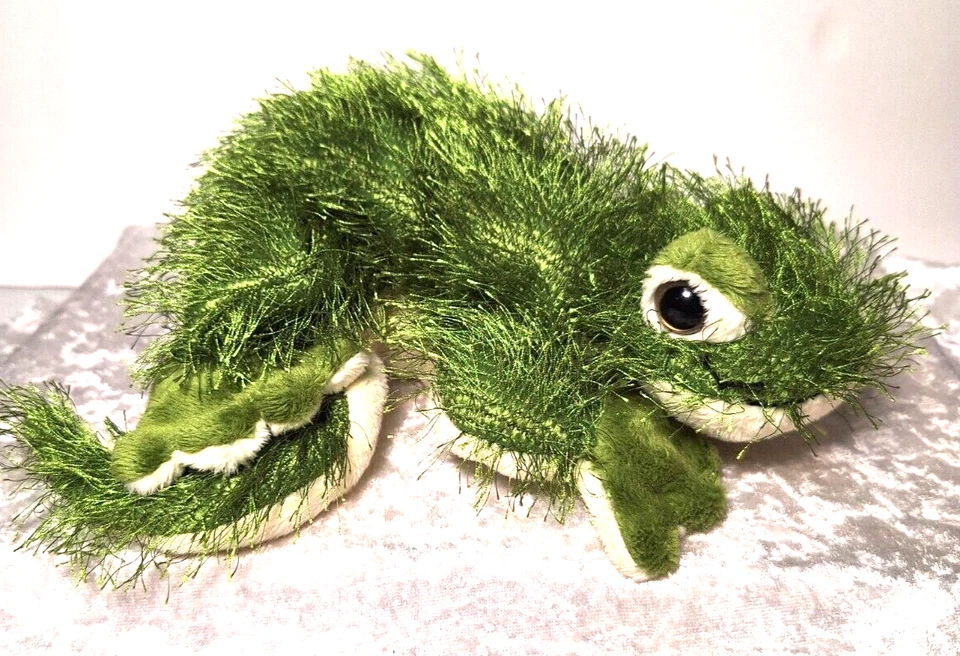 Green Gecko Plush Webkinz Ganz Lil Kinz HS186 Stuffed Animal Toy No Code 12" - Image 1 of 4
