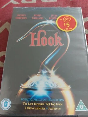 HOOK = DUSTIN HOFFMAN JULIA ROBERTS = CERT U  NEW SEALED   COMEDY EPIC - Image 1 of 2