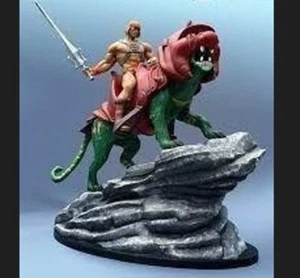 UNPAINTED He-Man & Battlecat V2 Diorama Masters of the Universe 3d Printed Model - Picture 1 of 1