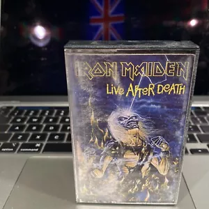 IRON MAIDEN Live After Death US 1985 Cassette Capitol 4X2W-12441 **TESTED** - Picture 1 of 7