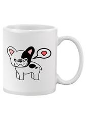 French Bulldog With A Heart Mug Unisex's -Image by Shutterstock