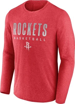 Camiseta de rendimiento Shootaround de manga larga para hombre Houston Rockets - ¡Nueva con etiquetas! Foto 1 de 2