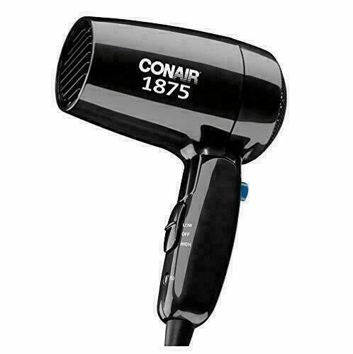 Conair 1875Watts Compact Folding Hair Dryer (Model 1875) Black - Image 1 of 1