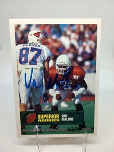 1994 Superior Rookies Autographs Football Card #8 Van Malone 2354/5000 - Picture 1 of 2
