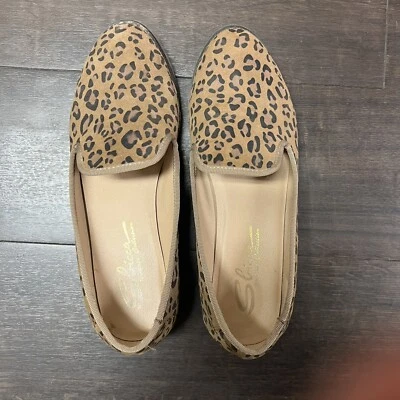 Женские замшевые мокасины Sbicca без застежек цвет гепард коричневый размер 8 животное леопард - Изображение 1 из 4