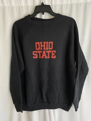 Sudadera Negra Vintage Ohio State University Buckeyes XL Hecha en EE. UU. Foto 1 de 3