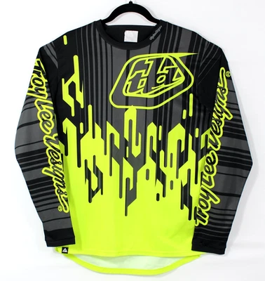 Camiseta deportiva Troy Lee Designs Sprint Code BMX Race Flo amarilla adulto mediana Foto 1 de 4