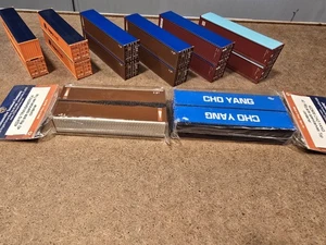N Scale Jacksonville Terminal Company JTC 40' Canvas Top Intermodal Containers - Picture 1 of 4